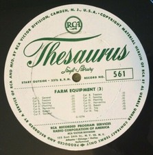 RCA Thesaurus LP Radio