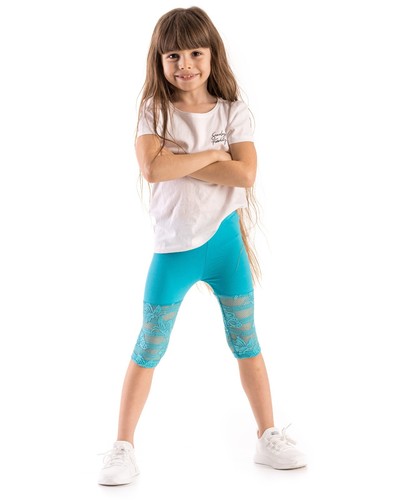 Cropped leggings with lace for - with,
