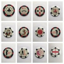 NOVELTY POKER CHIP GOLF BALL