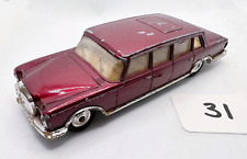 NICE CORGI TOYS # 247 MERCEDES BENZ 600 PULLMAN DIECAST LIMOUSINE 1964 MAROON