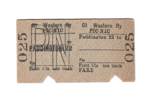 Great western railway ticket - great,