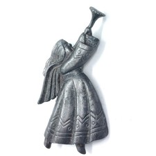 Pewter Angel Trumpet Brooch