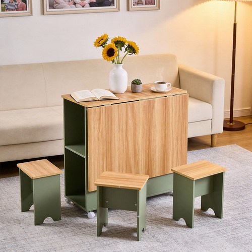Space saving wooden dining - space,