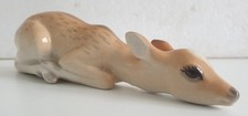 VINTAGE PORCELAIN USSR LOMONOSOV "DEER" LYING DOWN FIGURINE 