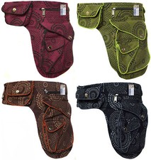 Cotton Waist Popper Fanny Bag Travel Holiday Pack Hippie Outdoor Wrap Pocket