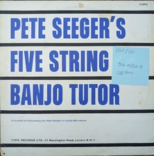 Pete Seeger's Five String Banjo Tutor Vinyl Record VG+/VG 12T23 1959