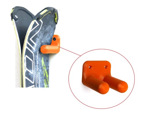 Wall mounted skis snow blades - wall,