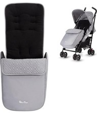 Silver Cross - Zest Footmuff - Foot Warmer - Stroller Footmuff - Silver