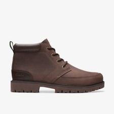 Clarks Mens Rossdale Mid Brown