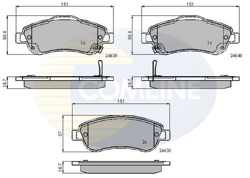 Comline front brake - comline,