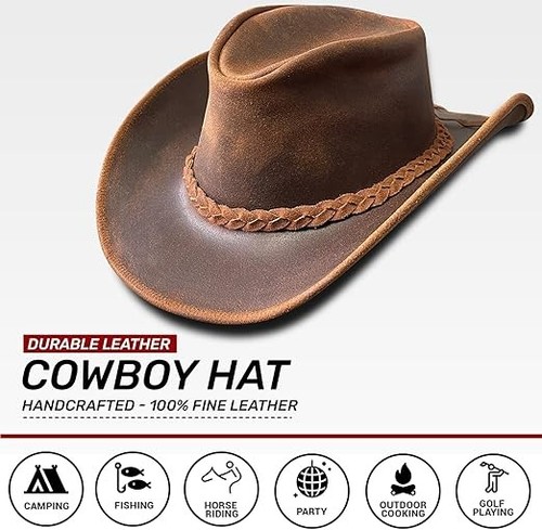 Real leather cowboy - leather, men
