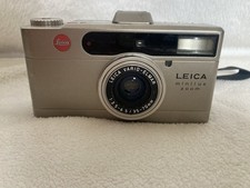 【NEAR MINT】 Leica Minilux ZOOM Silver Point & Shoot Film Camera Cap From JAPAN
