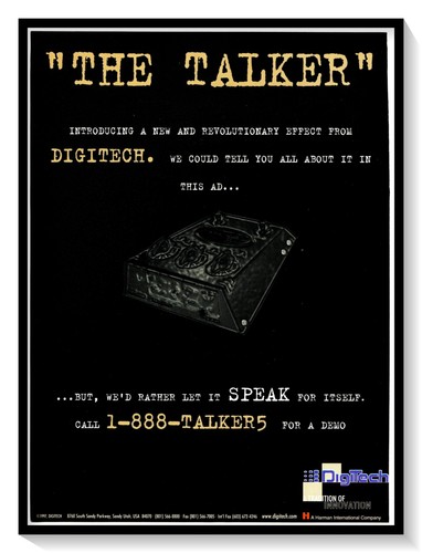 Digitech talker vocal effects - digitech,