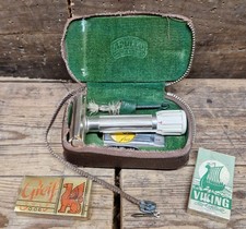 APOLLO BEN HUR MIKRON, SOLINGEN adjustable razor brown leather