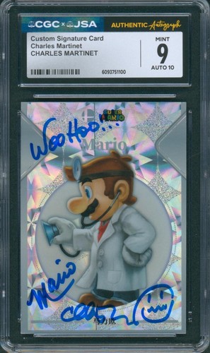 Charles martinet signed card - martinet,