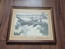 Avro Lancaster Bomber “Outward Bound” by Roffe - Signed Framed Print 27cm