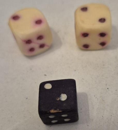 Antique dice pair 18th cent - of,