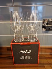 Coca Cola Riedel Crystal Glasses x2 Excellent Condition