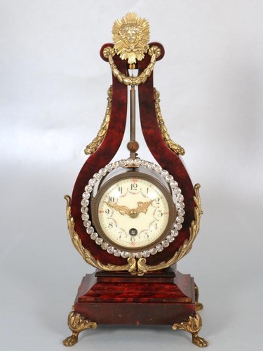 Lyre mantel clock swing - mantel,