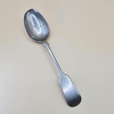 Norwegian Silver Serving Table Spoon Large Antique Vintage Cutlery Collectible