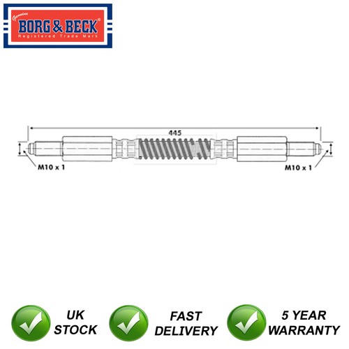 Brake hose front borg beck - brake,