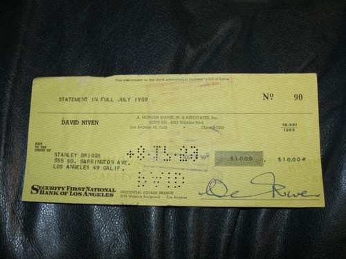 David niven signed autographed - david,