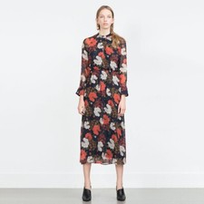 Zara Autumn Peony Blue Floral