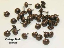 VINTAGE DARK BRONZE Decorative Upholstery Nails Pins Studs Tacks