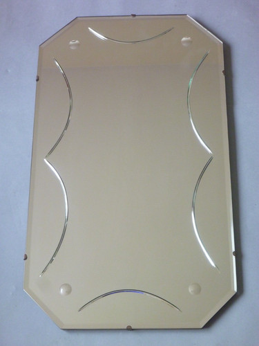 Vintage frameless wall mirror - frameless,