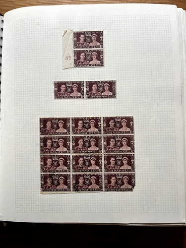 Stamp album with - , britain