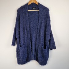 Zara Knit blue fluffy open