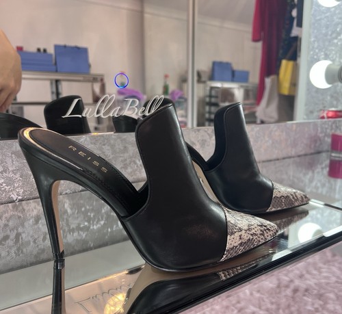 Reiss black spark heeled - spark,