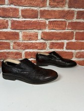 Paul Smith Dark Brown Leather Oxford Brogue Shoes UK 9 US 10 EU 43 Italian Made