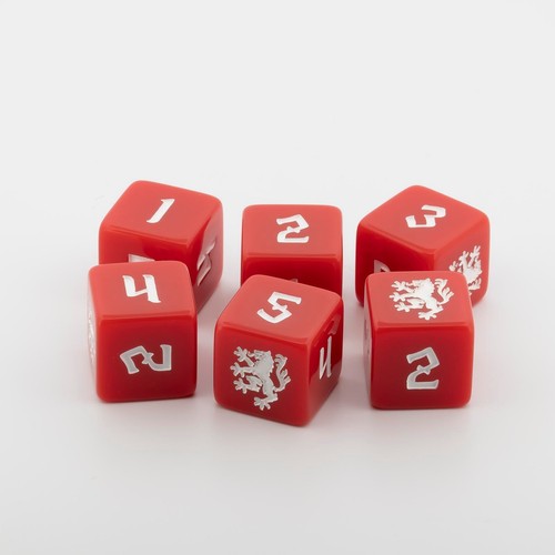 Heraldic wolf dice - heraldic,