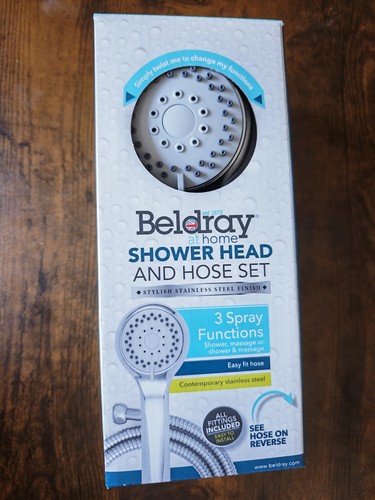 Beldray shower head and - head, hose