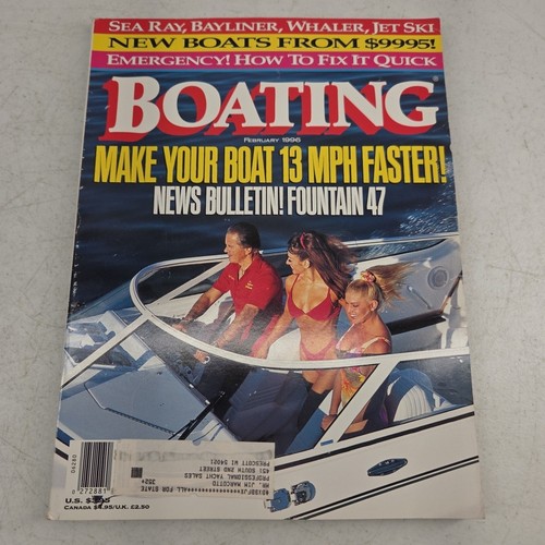 Boating magazine february 1996 - magazine,