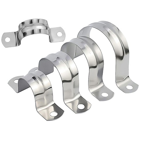 Stainless steel tube clip - steel,