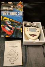 Tomytronic 3D Thundering Turbo Game  Boxed - Retro Vintage 1980s Toy fault