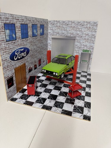 Ford diorama garage - garage, scene