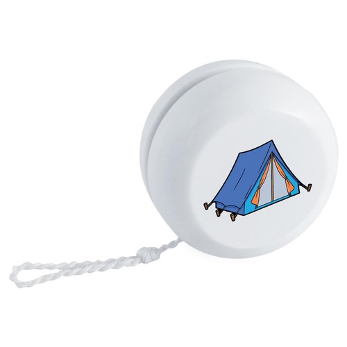 Blue camp tent - 'blue, retro