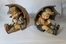TMK2 50'S UMBRELLA 152A/152B BOY GIRL GOEBEL HUMMEL 8" FIGURINES