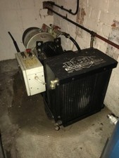 Hydrovane Air Compressor 705. Trolley mounted with air cooler.