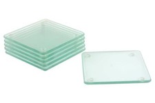 Set of 6 Glass Coaster great for parties 10x10cm