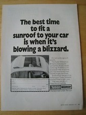 TUDOR WEBASTO SUNROOF FITTING 1972 POSTER ADVERT READY FRAME A4 SIZE FILE Q