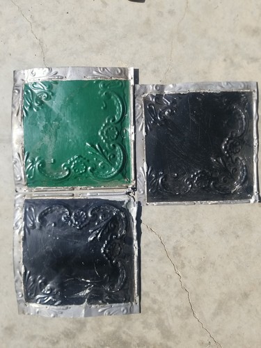 Antique metal tin ceiling - metal,