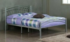 Tuscany Silver Metal Bed Frame