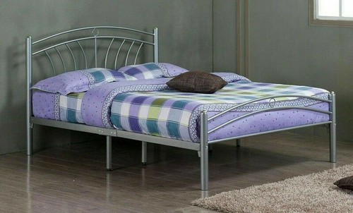 Tuscany silver metal bed - tuscany,