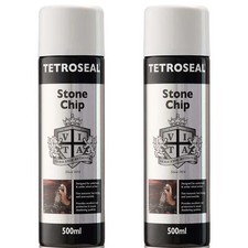 Tetrosyl SCS502 Stonechip Protection Underseal Aerosol Spray Paint White x2