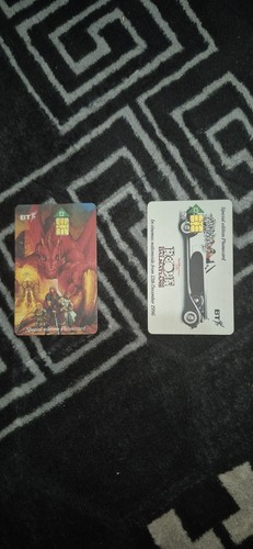 Two rare phone cards kept - rare, bt
