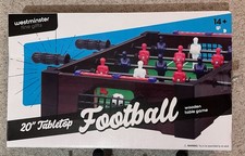 20 Inch Tabtletop Football Wooden Table Game . Rarely Used